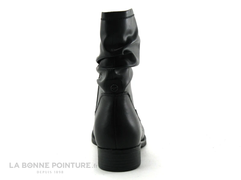 Tamaris Black 1-25055-25 Bottines Noires Plissees A Zip 4 Tamaris Black 1-25055-25 Bottines Noires Plissees A Zip – Image 4