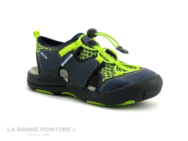 Geox KYLE J92E1B - Lime - Bleu - Nu-pieds GARCON 1 Geox KYLE J92E1B - Lime - Bleu - Nu-pieds GARCON