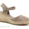 Maison Espadrille 610-1 Taupe - Nu-pieds Bout Ferme