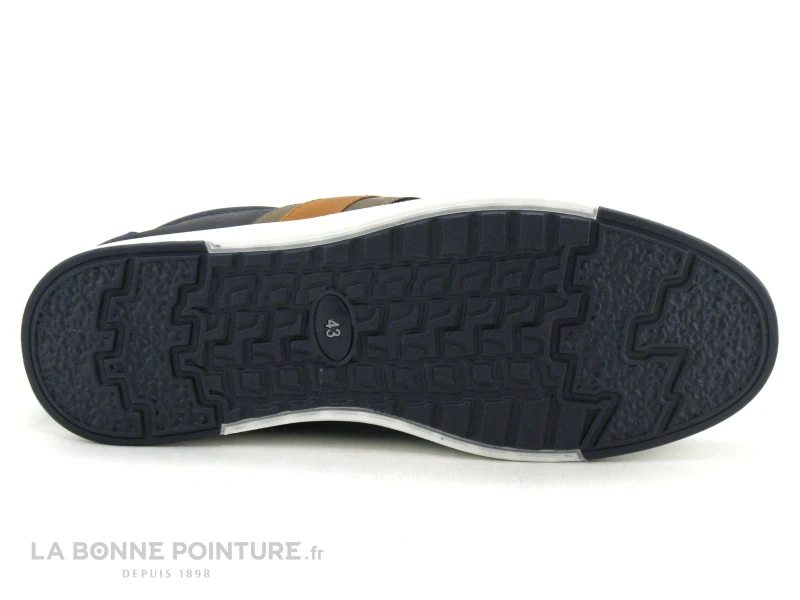 Moza-X B249080 Navy - Basket Ville Homme Bleu Marine Et Marron 4 Moza-X B249080 Navy - Basket Ville Homme Bleu Marine Et Marron – Image 4