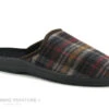 Lollans 002 22144 - Ecossais Marron - Pantoufle Mule Homme