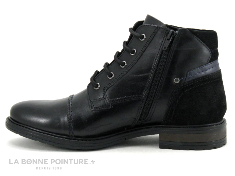 Point D Orgues FORY Noir - Boots Homme - 2 Fermetures Eclair 3 Point D Orgues FORY Noir - Boots Homme - 2 Fermetures Eclair – Image 3