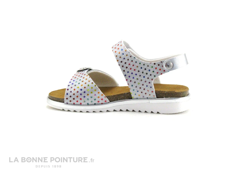 Biomodex 4345 Metal Glow Argent - Pois - Sandale Fille 2 Biomodex 4345 Metal Glow Argent - Pois - Sandale Fille – Image 2