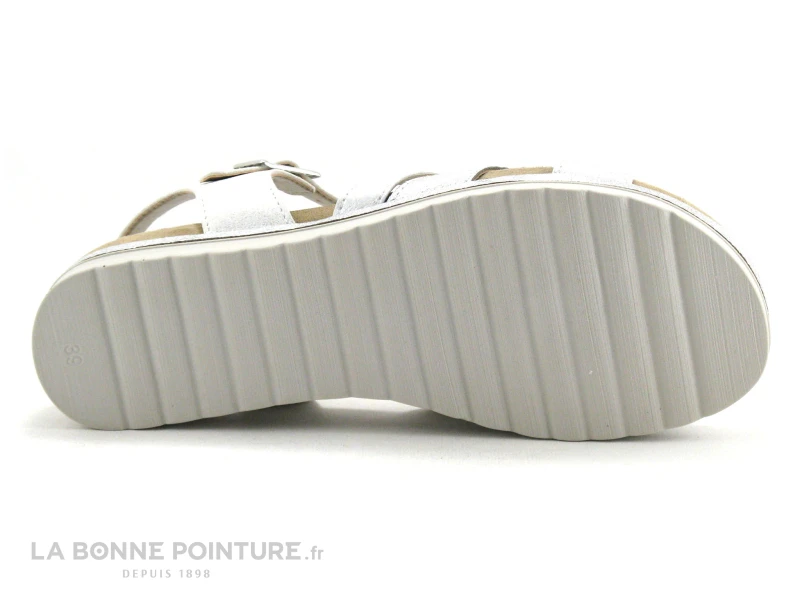 Morans MOUSTIKA 26145 Blanc Argent - Sandale Femme 4 Morans MOUSTIKA 26145 Blanc Argent - Sandale Femme – Image 4