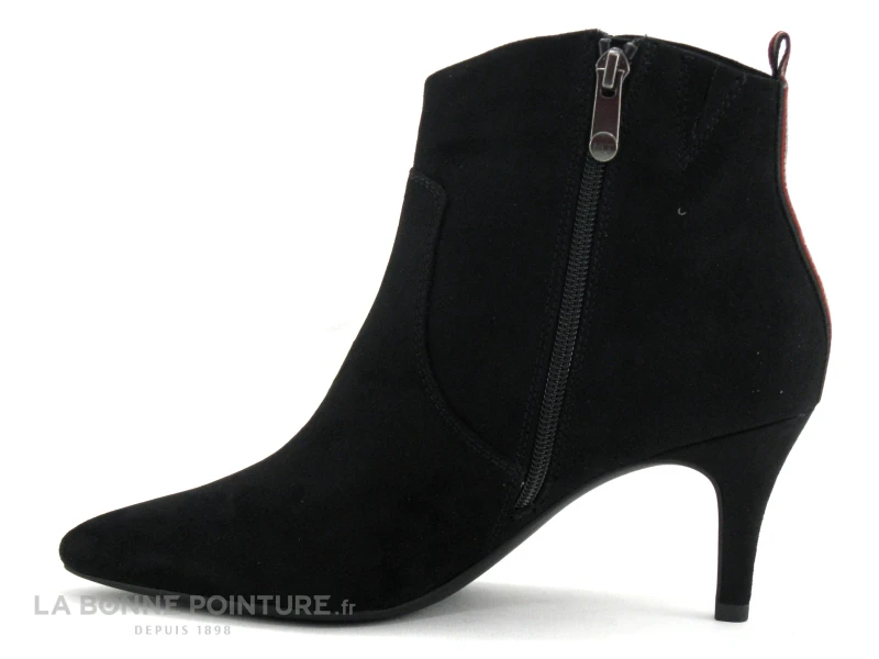 Marco Tozzi 2-25338-23 Black Comb - Bottine Pointue Talon Haut 3 Marco Tozzi 2-25338-23 Black Comb - Bottine Pointue Talon Haut – Image 3