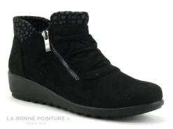 Sweet R 548-04-014-0 - Noir - Pois Gris - Bottine Femme