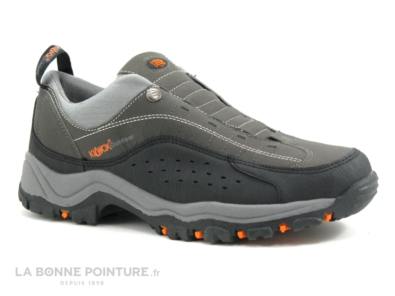 Kilwox Arkos Gris Noir Basket Sans Lacet 1 Kilwox Arkos Gris Noir Basket Sans Lacet