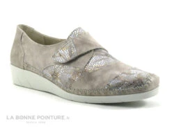 Morans KILIC Beige - Imprime - Chaussure Basse Femme Avec Scratch