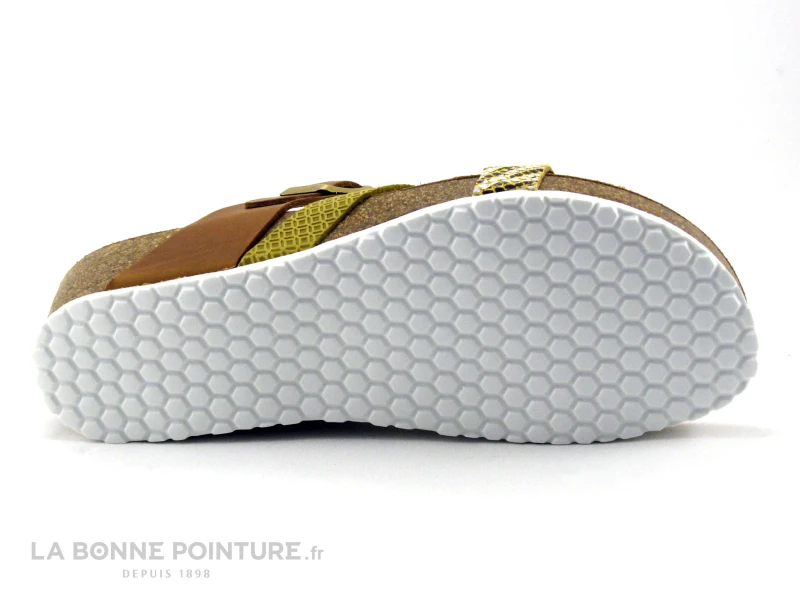 Morans JORCO Cognac - Jaune - Mule Mode Femme Ajustable 7 Morans JORCO Cognac - Jaune - Mule Mode Femme Ajustable – Image 7