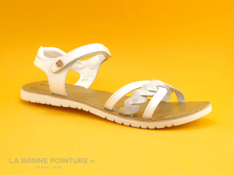 Kickers BETTY Blanc - 694790-30-3 - Nu-pieds Fille 1 Kickers BETTY Blanc - 694790-30-3 - Nu-pieds Fille