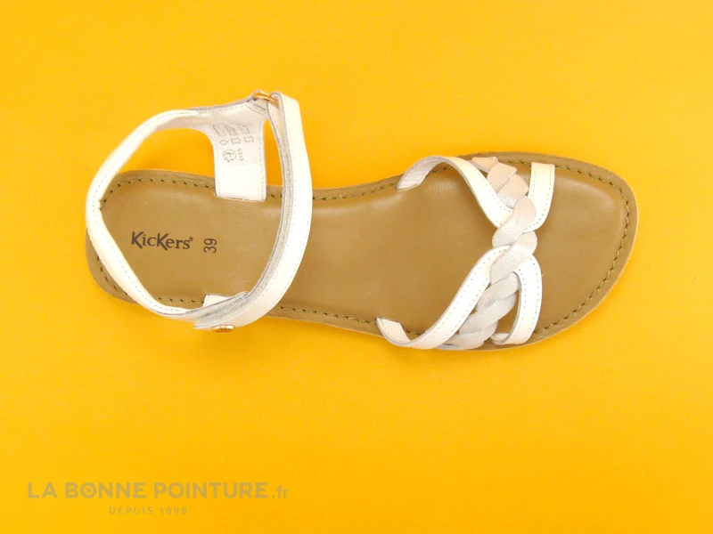 Kickers BETTY Blanc - 694790-30-3 - Nu-pieds Fille 6 Kickers BETTY Blanc - 694790-30-3 - Nu-pieds Fille – Image 6