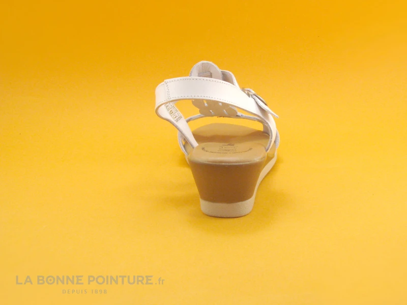 Jordana 2323 - Blanc - Argent - Sandale Compensee Femme 4 Jordana 2323 - Blanc - Argent - Sandale Compensee Femme – Image 4