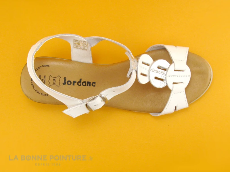 Jordana 2323 - Blanc - Argent - Sandale Compensee Femme 6 Jordana 2323 - Blanc - Argent - Sandale Compensee Femme – Image 6
