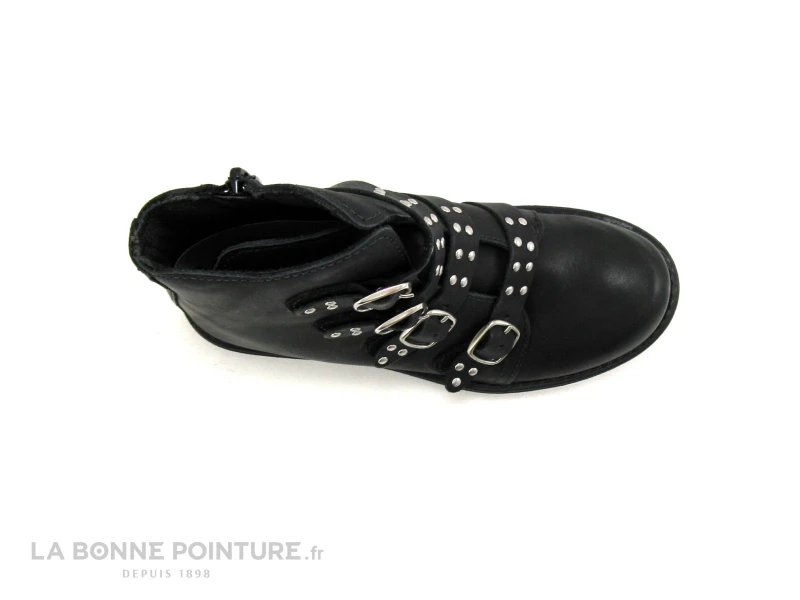 MKids MERAVE MK2777D8IA Noir - 4 Brides Clous - Boots Fille 6 MKids MERAVE MK2777D8IA Noir - 4 Brides Clous - Boots Fille – Image 6