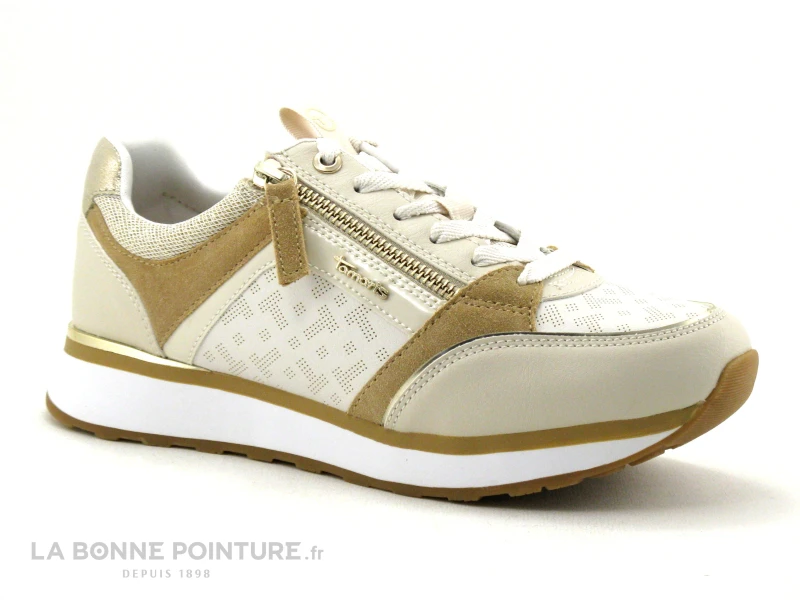 Tamaris 1-23726-20 Ivory Nut Comb - Sneakers Mode Femme 1 Tamaris 1-23726-20 Ivory Nut Comb - Sneakers Mode Femme