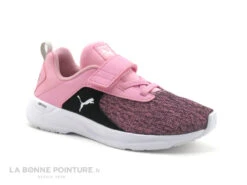 Puma COMET 2 Rose - Basket Fille Avec Elastique Et Scratch