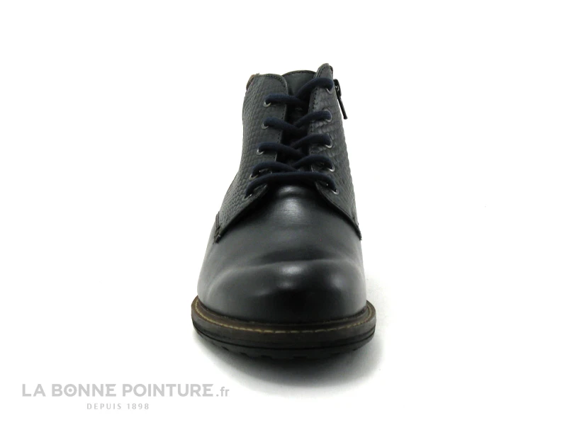 Point D Orgues AUSSIE - Bleu Marine - Marron - Boots Homme 2 Point D Orgues AUSSIE - Bleu Marine - Marron - Boots Homme – Image 2