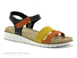 Morans MIDOR Multicolore - Sandale Femme Bleu - Orange - Jaune -France Chaussure Soldes 2024 cd24607c73b9e66c561f35ea11d5d5ef img 6310.jpg 179293