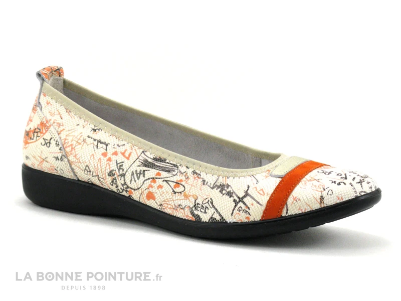 Inea POTIOK Corail Or Graffitis - Ballerine Originale Femme 1 Inea POTIOK Corail Or Graffitis - Ballerine Originale Femme