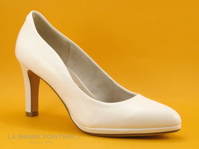 Tamaris 1-22411-20 White - Escarpin Blanc A Talon Haut 5 Tamaris 1-22411-20 White - Escarpin Blanc A Talon Haut – Image 5