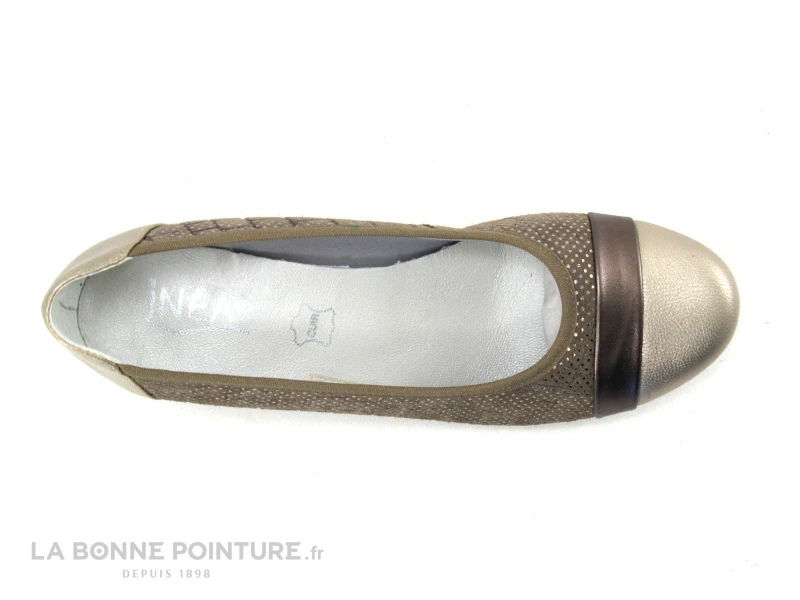 Inea RIO Taupe - Escarpin Petit Talon En Cuir 6 Inea RIO Taupe - Escarpin Petit Talon En Cuir – Image 6
