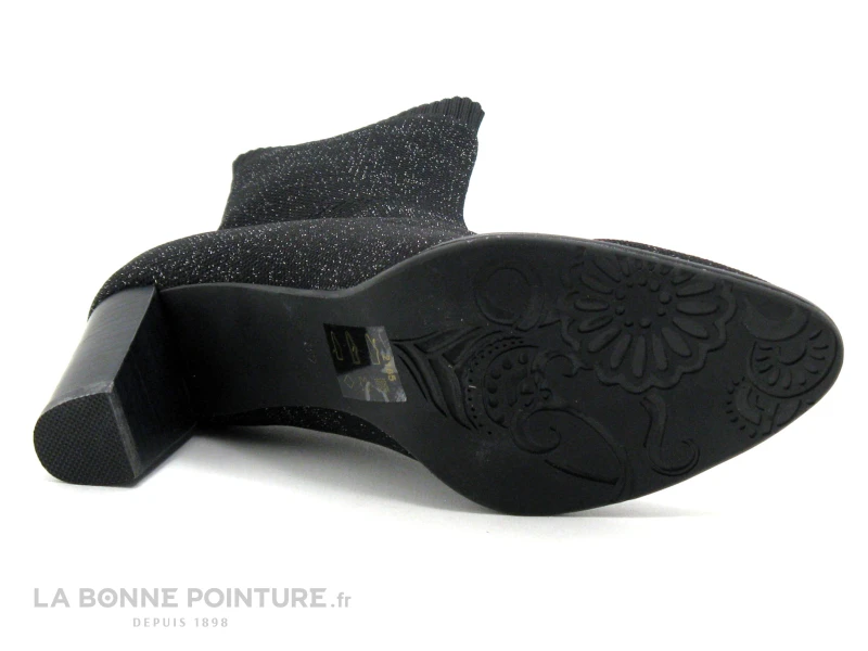 Fugitive GALT - Noir Tricot - Bottine Talon Haut 7 Fugitive GALT - Noir Tricot - Bottine Talon Haut – Image 7