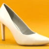 Marco Tozzi 2-22415-20 White - Escarpin Blanc Verni Talon Haut