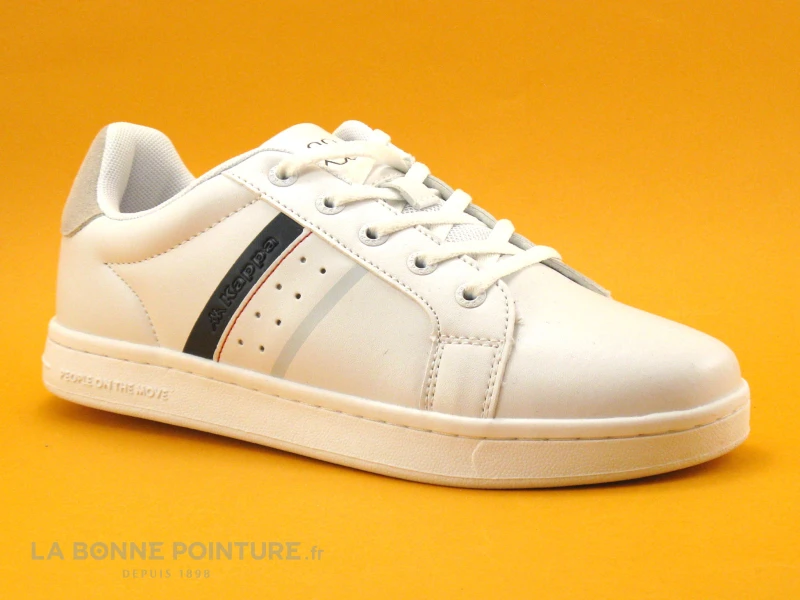 Kappa LOGO ALPHA LACE 311CFPW - White - Blue - Basket Mode Juniors 1 Kappa LOGO ALPHA LACE 311CFPW - White - Blue - Basket Mode Juniors