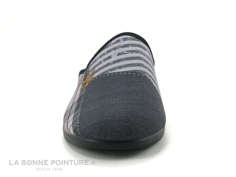 Semelflex MICKAEL Gris - Carreaux - Pantoufle Mule Homme 2 Semelflex MICKAEL Gris - Carreaux - Pantoufle Mule Homme – Image 2