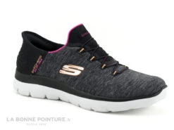 Skechers Slip-ins 149937 Summits Dazzling Haze - Basket Noire Femme