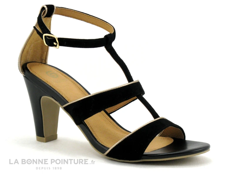 Fugitive SOLEX Noir - LPIVT02 - Sandale Talon Haut 1 Fugitive SOLEX Noir - LPIVT02 - Sandale Talon Haut