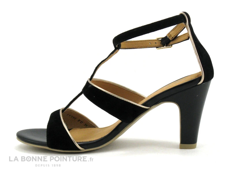 Fugitive SOLEX Noir - LPIVT02 - Sandale Talon Haut 3 Fugitive SOLEX Noir - LPIVT02 - Sandale Talon Haut – Image 3