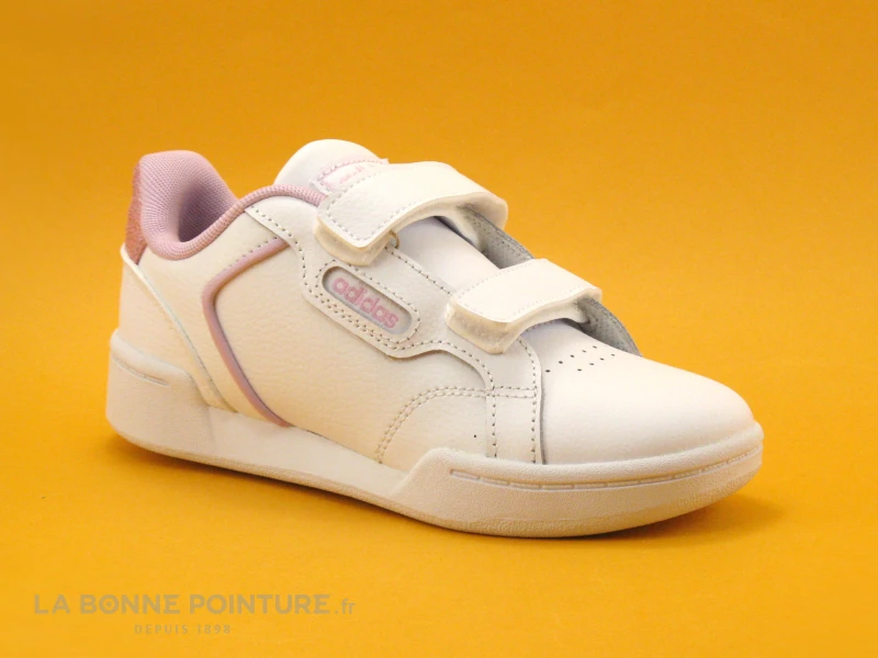 Adidas ROGUERA C FY9280 - Blanc - Rose - Basket Mode Fille 6 Adidas ROGUERA C FY9280 - Blanc - Rose - Basket Mode Fille – Image 6