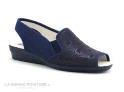 Zels 3209 Bleu Marine - Sandale Classique Femme