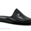 Semelflex BEY Noir - Pantoufle Mule Homme Avec Semelle Cuir