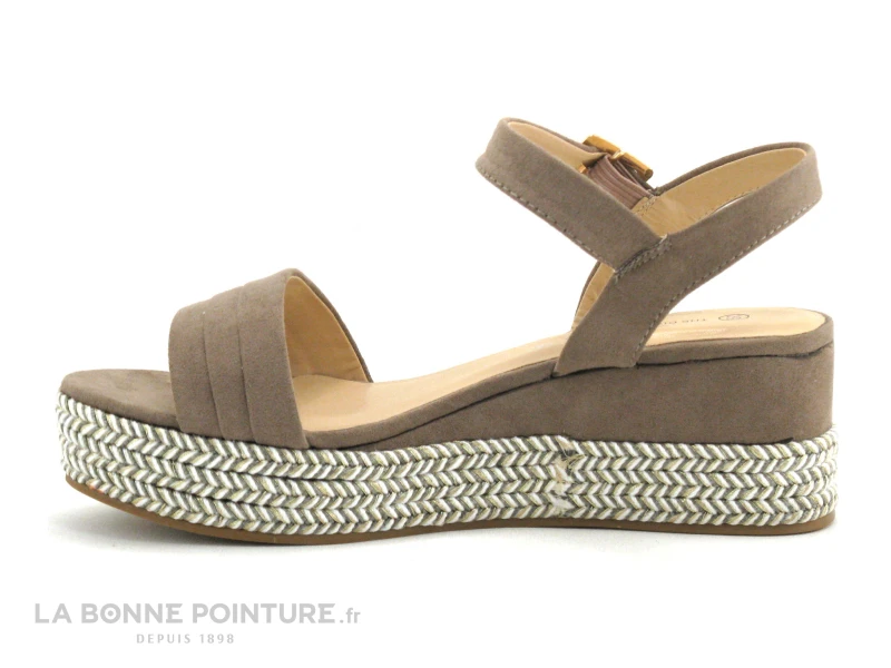 The Divine Factory QL3617 Taupe - Sandale Compensee 2 The Divine Factory QL3617 Taupe - Sandale Compensee – Image 2