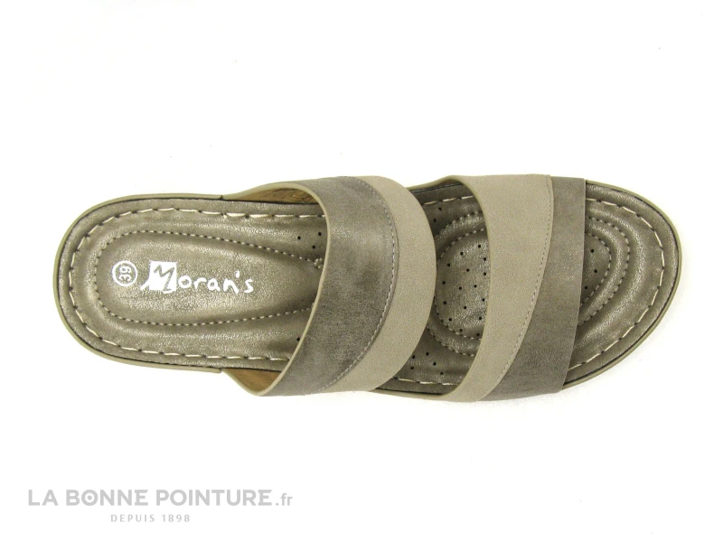 Morans RODEST Bronze Beige - Mule Compensee Femme 2 Morans RODEST Bronze Beige - Mule Compensee Femme – Image 2