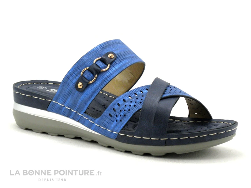 Morans ROMARYTO Marine - Bleu Metal - Mule Femme 1 Morans ROMARYTO Marine - Bleu Metal - Mule Femme