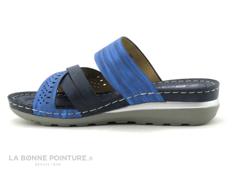 Morans ROMARYTO Marine - Bleu Metal - Mule Femme 2 Morans ROMARYTO Marine - Bleu Metal - Mule Femme – Image 2
