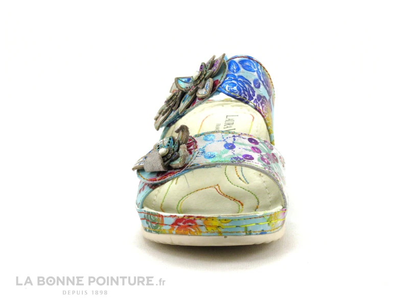 Laura Vita JACDISO 06 Blanc - Mule Originale Femme - Semelle Compensee 2 Laura Vita JACDISO 06 Blanc - Mule Originale Femme - Semelle Compensee – Image 2