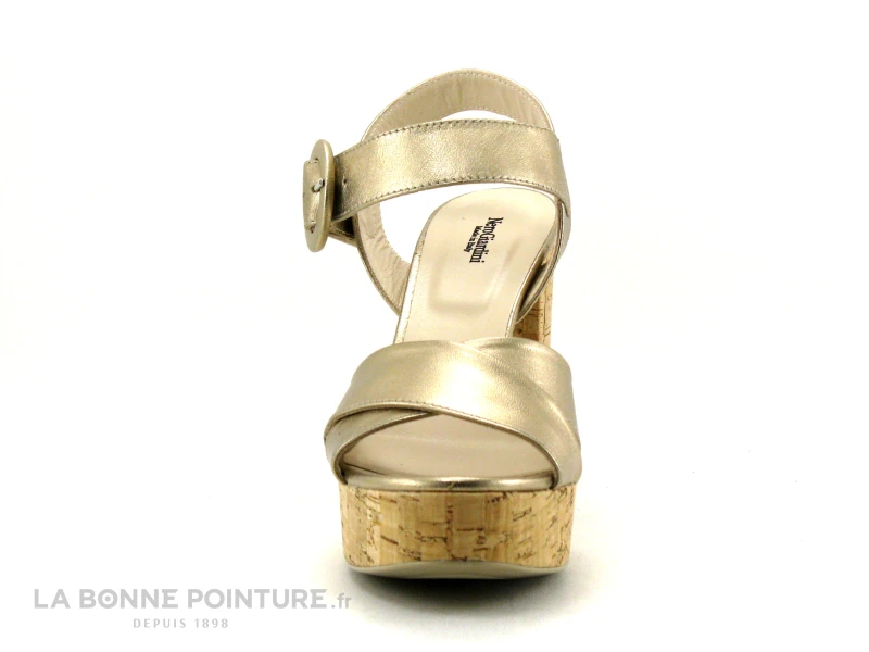 NeroGiardini E218632D - Sandale Plateforme Doree - Talon Haut 2 NeroGiardini E218632D - Sandale Plateforme Doree - Talon Haut – Image 2