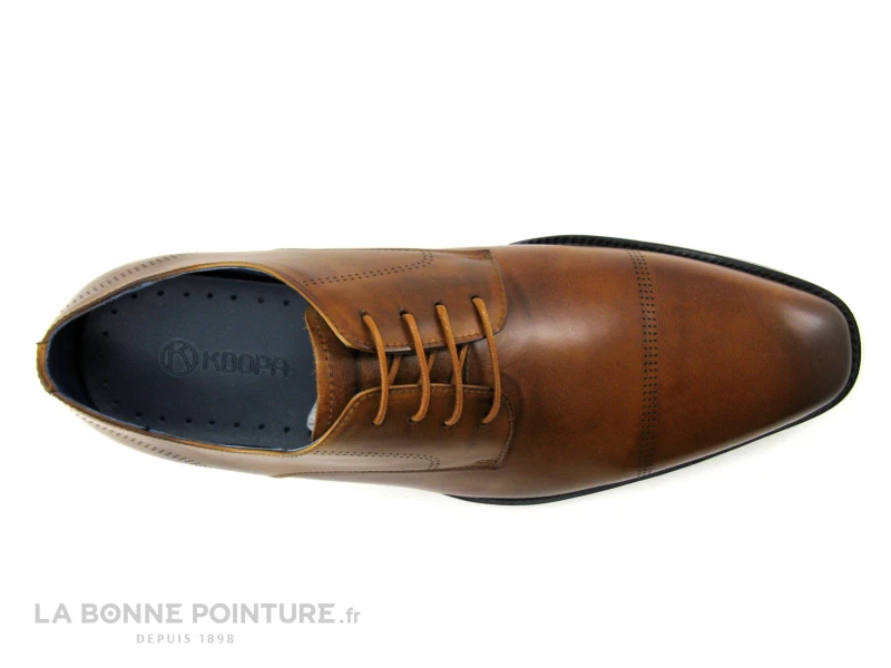 KDopa VATRELI Gold - Chaussure Derbi Homme En Cuir Marron Camel 6 KDopa VATRELI Gold - Chaussure Derbi Homme En Cuir Marron Camel – Image 6