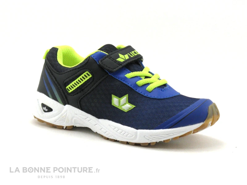 Lico BARNEY Marine Turkis - Basket Enfant - Elastique Et Velcro 1 Lico BARNEY Marine Turkis - Basket Enfant - Elastique Et Velcro