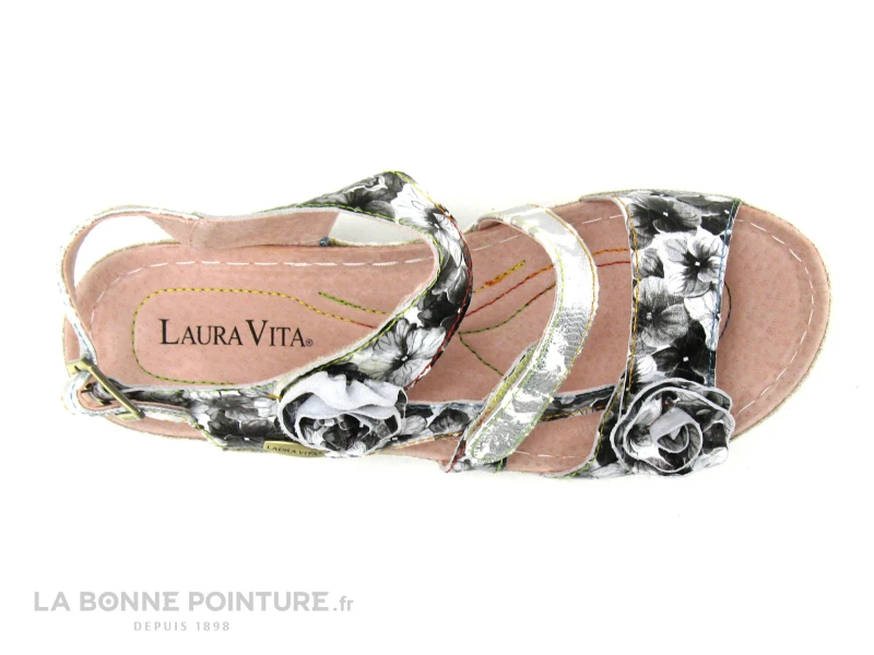 Laura Vita BRCUELO 0621 Gris - Sandale Reglable Femme 3 Velcros 6 Laura Vita BRCUELO 0621 Gris - Sandale Reglable Femme 3 Velcros – Image 6