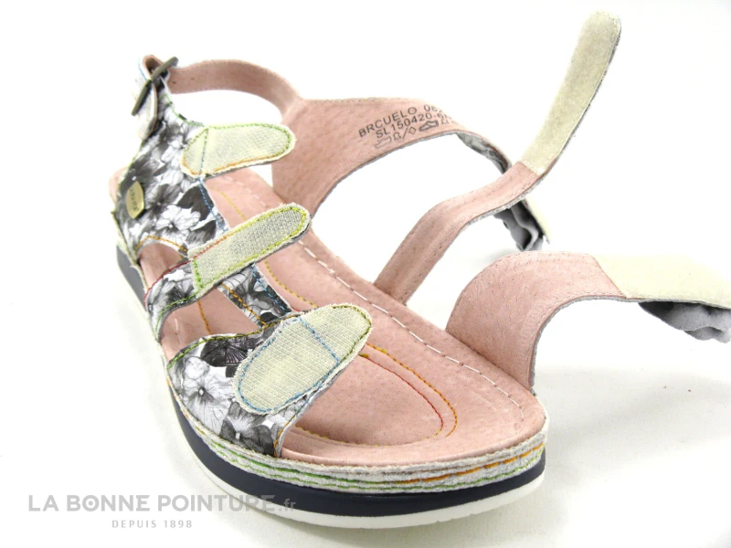 Laura Vita BRCUELO 0621 Gris - Sandale Reglable Femme 3 Velcros 5 Laura Vita BRCUELO 0621 Gris - Sandale Reglable Femme 3 Velcros – Image 5