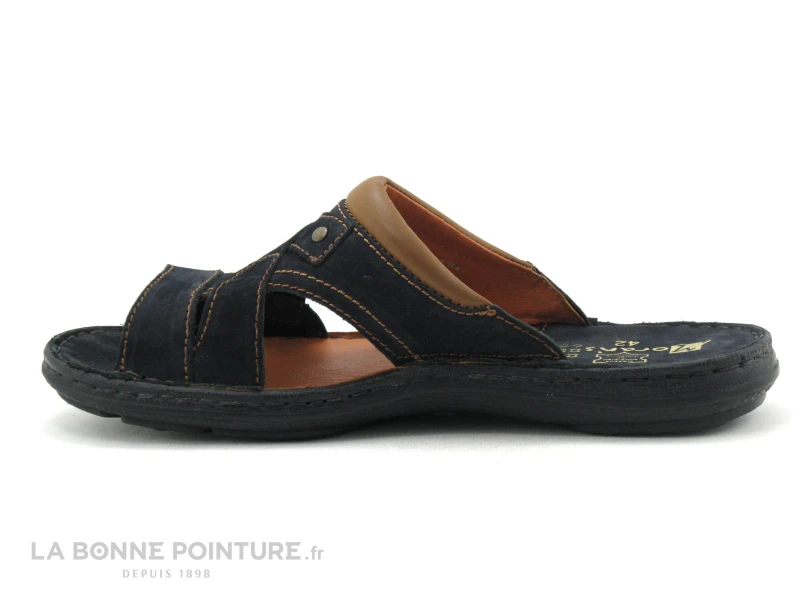 Morans MATISSE 28390 Marine Nubuck - Mule Homme 2 Morans MATISSE 28390 Marine Nubuck - Mule Homme – Image 2