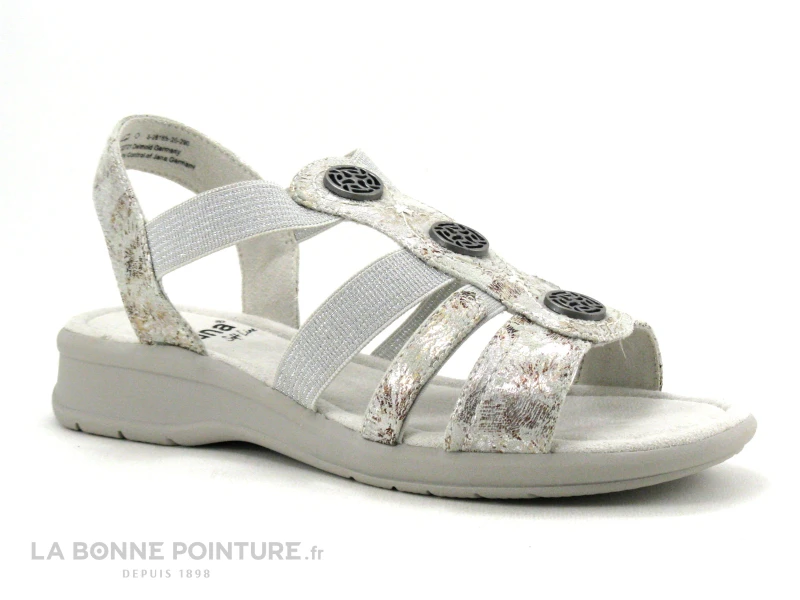 Jana 8-28165-20 Grey Flower - Sandale Confort Femme 1 Jana 8-28165-20 Grey Flower - Sandale Confort Femme