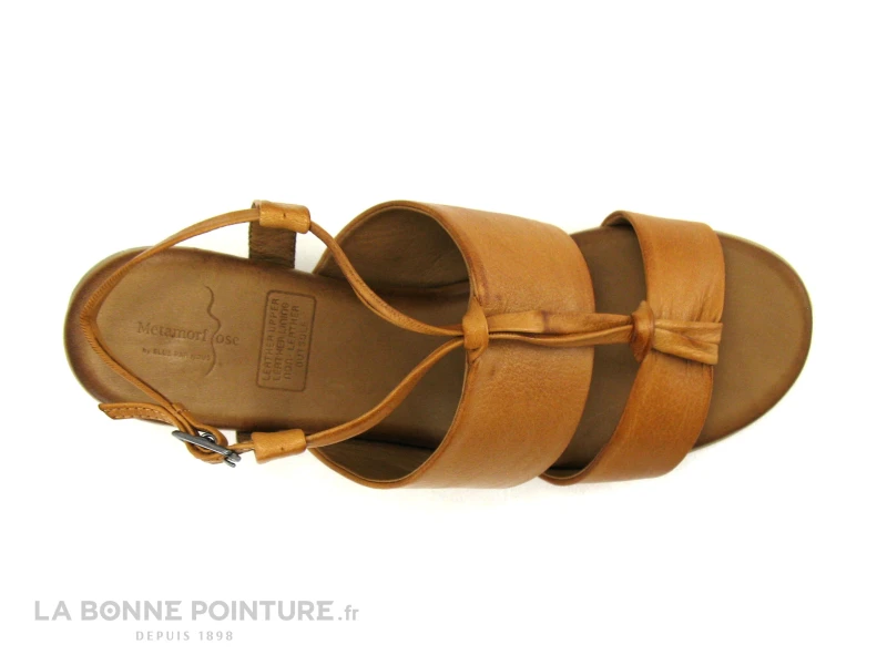 Metamorf Ose NAREUX Camel - Sandale Marron - Talon Haut Epais 6 Metamorf Ose NAREUX Camel - Sandale Marron - Talon Haut Epais – Image 6