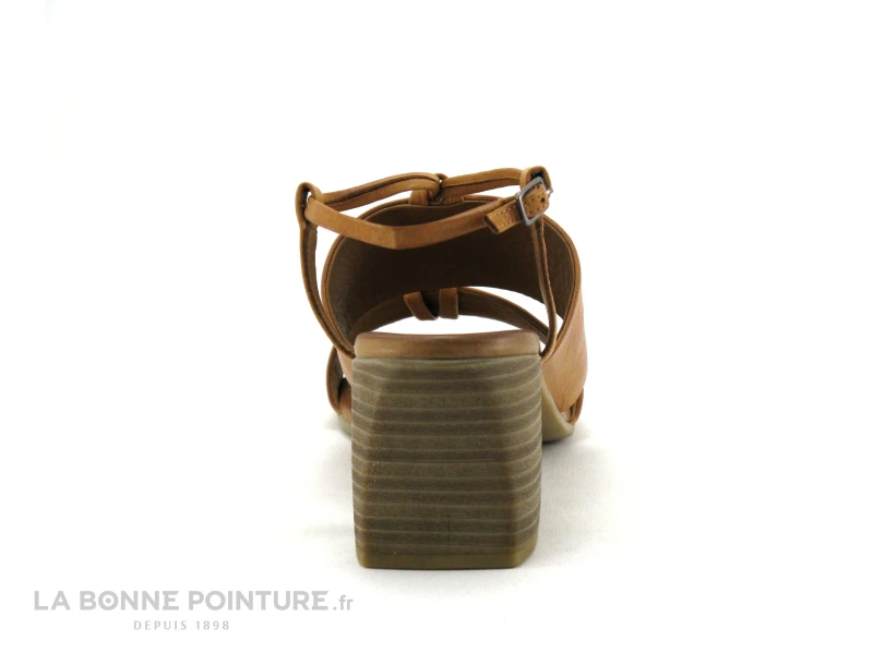 Metamorf Ose NAREUX Camel - Sandale Marron - Talon Haut Epais 4 Metamorf Ose NAREUX Camel - Sandale Marron - Talon Haut Epais – Image 4