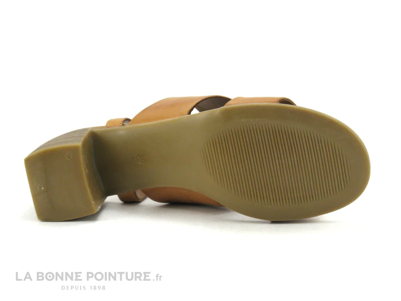 Metamorf Ose NAREUX Camel - Sandale Marron - Talon Haut Epais 7 Metamorf Ose NAREUX Camel - Sandale Marron - Talon Haut Epais – Image 7